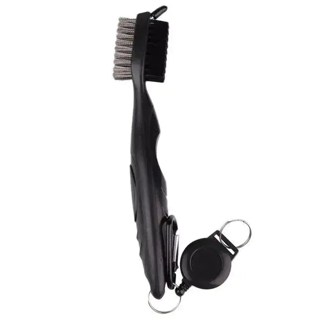 Golf Cleaning Brush For Club With Carabiner Groove Sharpene