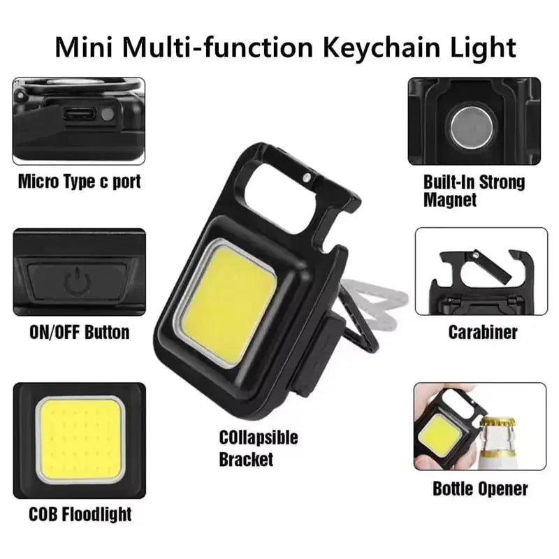 USB Rechargeable Keychain Light