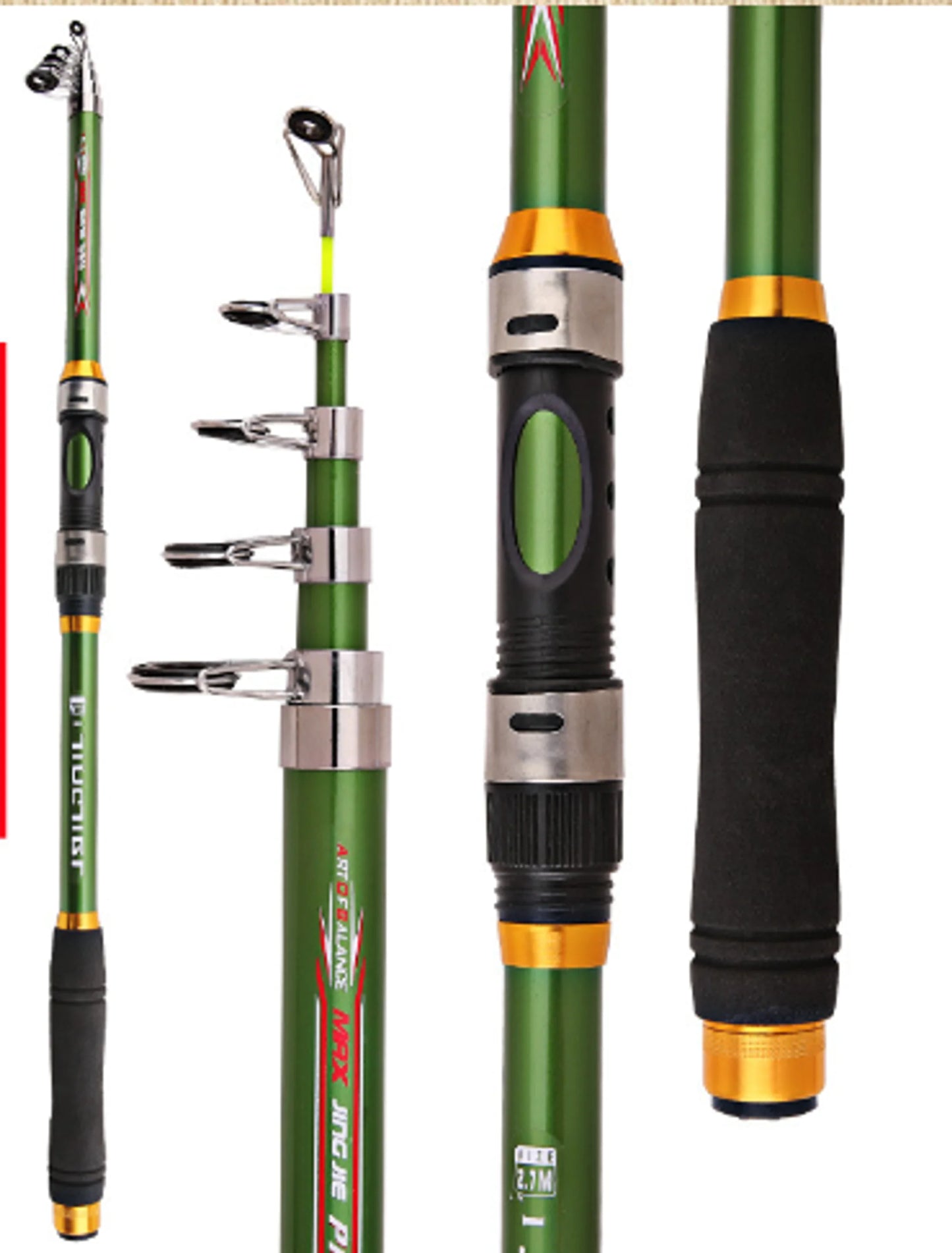 Carbon Fiber Telescopic Fishing Rod fishing pole