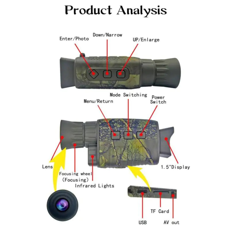 Thermal Imager 5X Digital Night Monocular