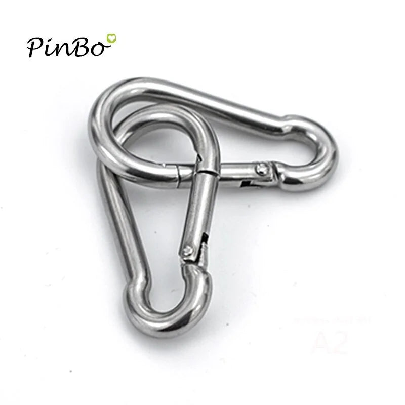 M6 304 Stainless Steel Carabiner Snap Hook Set